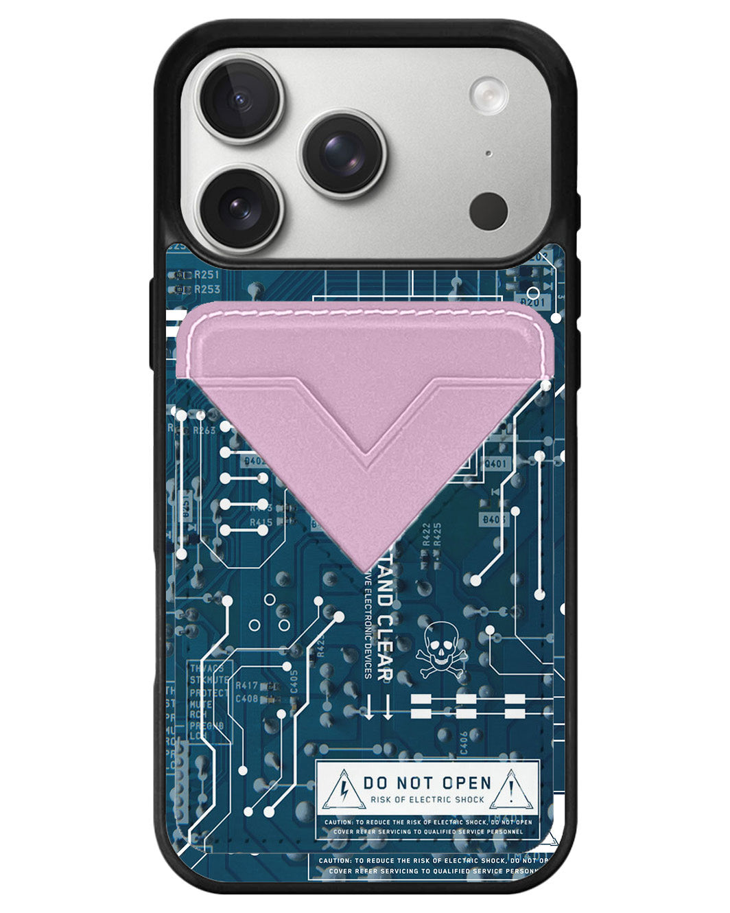 iPhone Avant Wallet Case - Circuit Blue