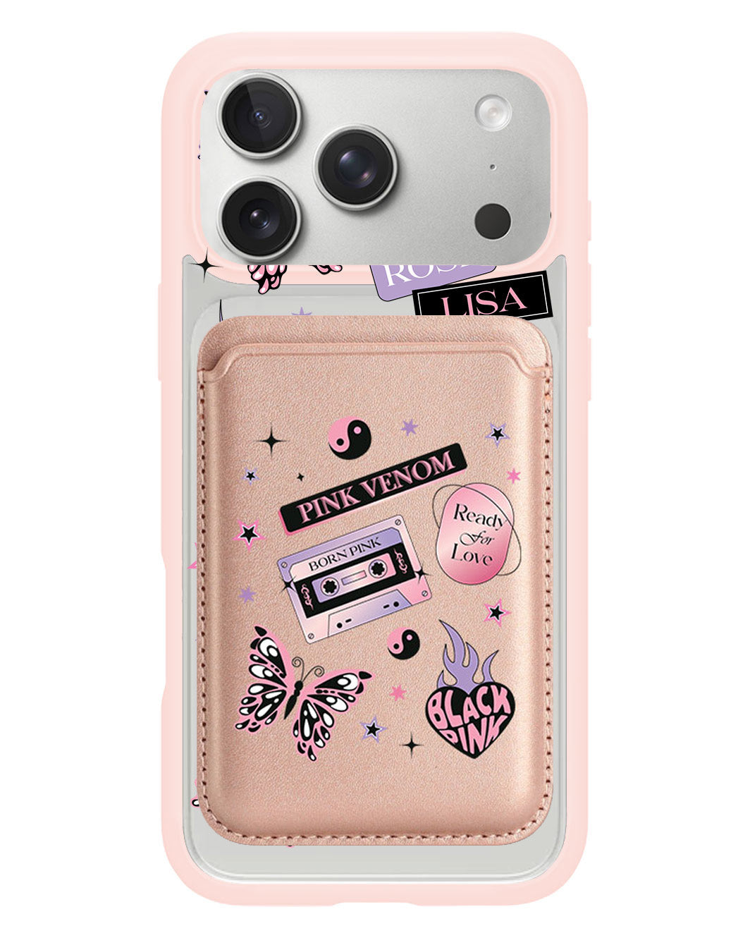 iPhone Magnetic Wallet Case - Blackpink Born Pink