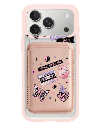 iPhone Magnetic Wallet Case - Blackpink Born Pink