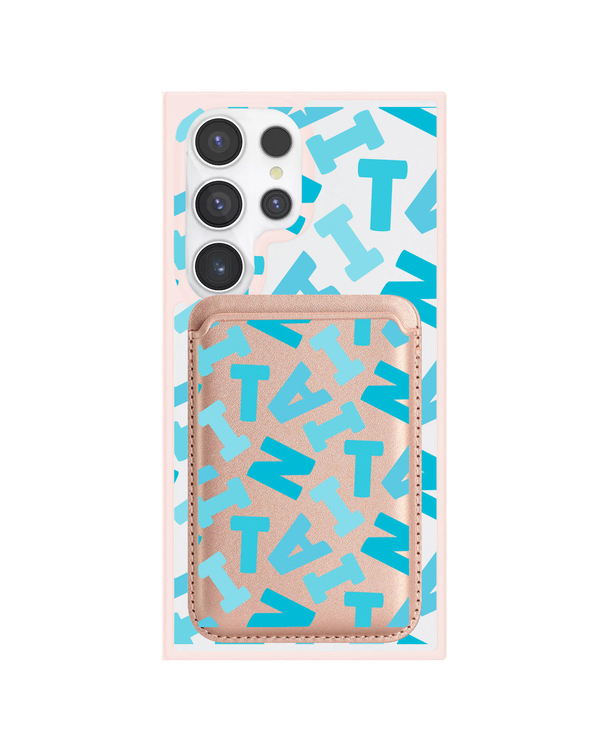 Android Magnetic Wallet Case - Scattered Monogram 5.0