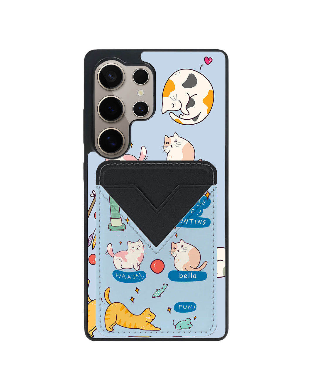 Android Avant Wallet Case - Playful Cat 2.0