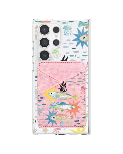 Android Phone Wallet Case - The Fish Surfer