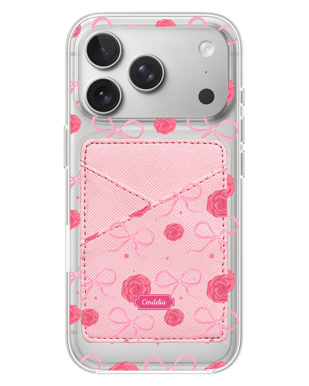 iPhone Phone Wallet Case - Coquette Rose