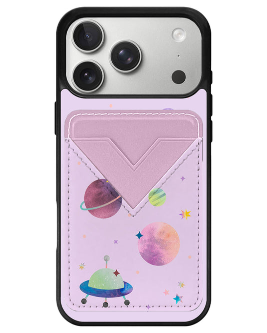 iPhone Avant Wallet Case - Pink Planet
