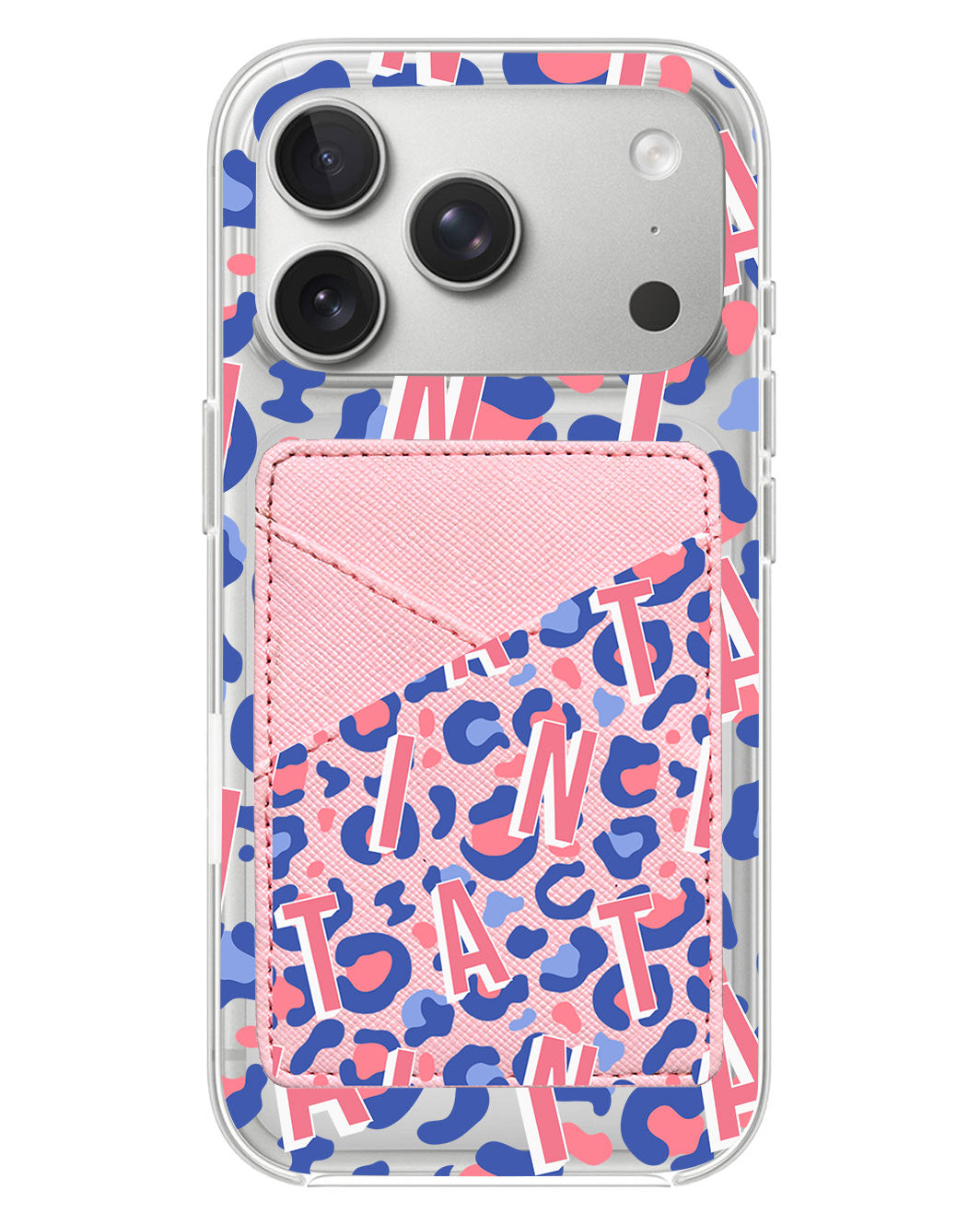iPhone Phone Wallet Case - Leopard Monogram 1.0