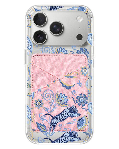 iPhone Phone Wallet Case - Tiger & Floral 1.0