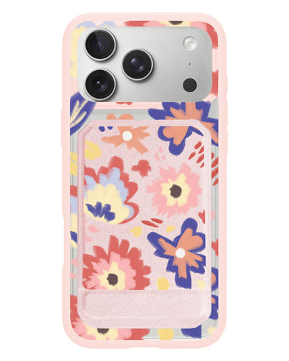 iPhone Magnetic Multifold Wallet - Flower Lovers