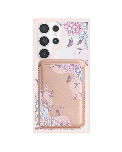 Android Magnetic Wallet Case - Batik Floral