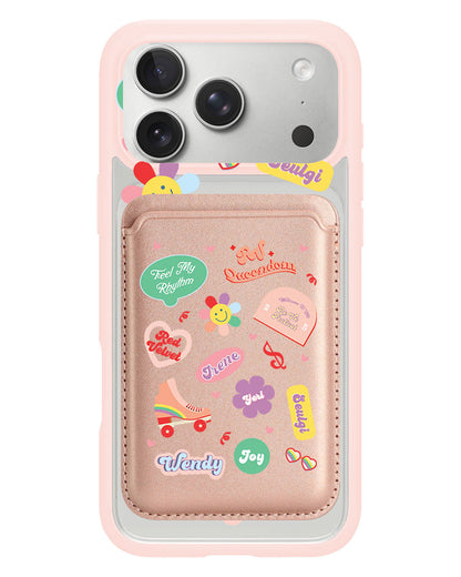 iPhone Magnetic Wallet Case - Red Velvet Sticker Pack