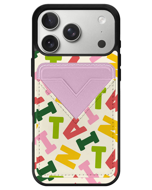 iPhone Avant Wallet Case - Scattered Monogram 3.0