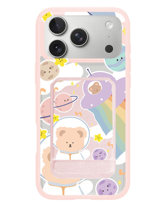 iPhone Magnetic Multifold Wallet - Astro Bear