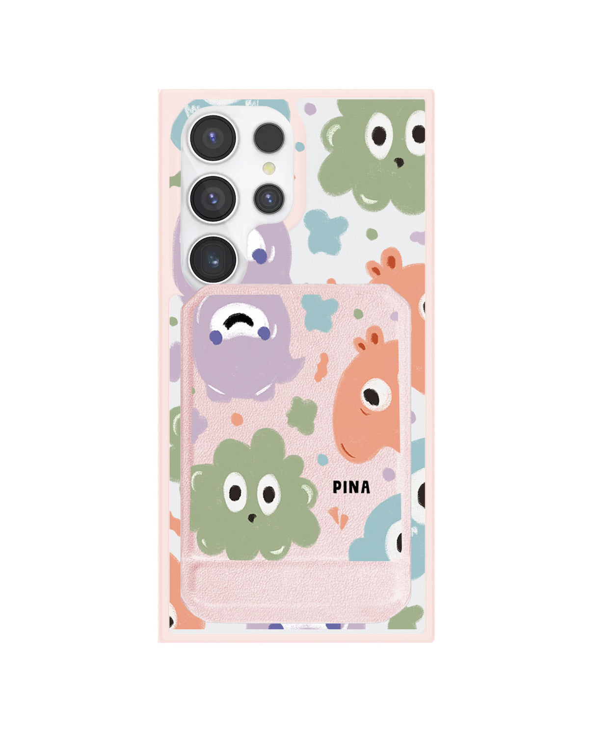 Android Magnetic Multifold Wallet - Cute Monster 2.0