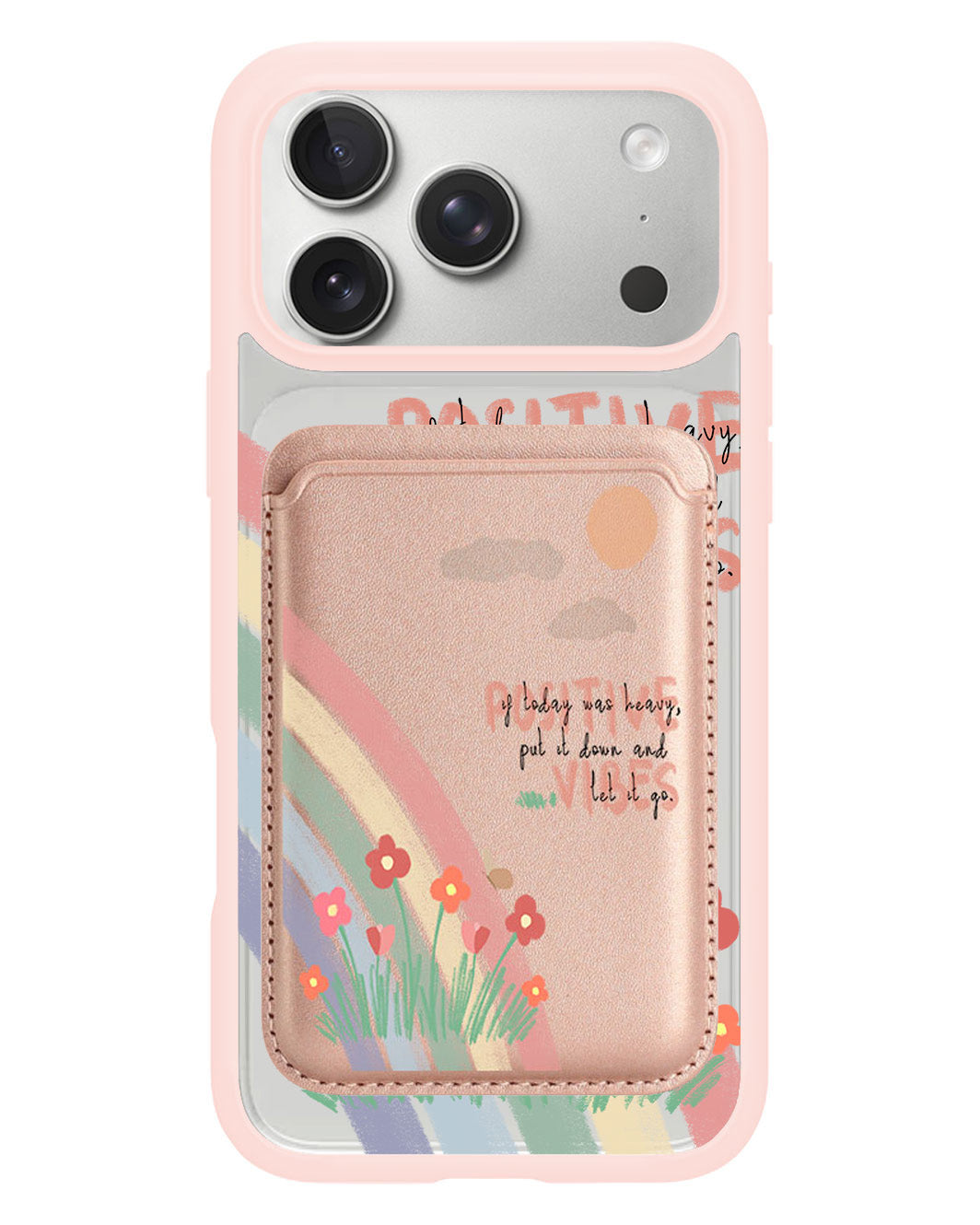 iPhone Magnetic Wallet Case - Positive Vibes