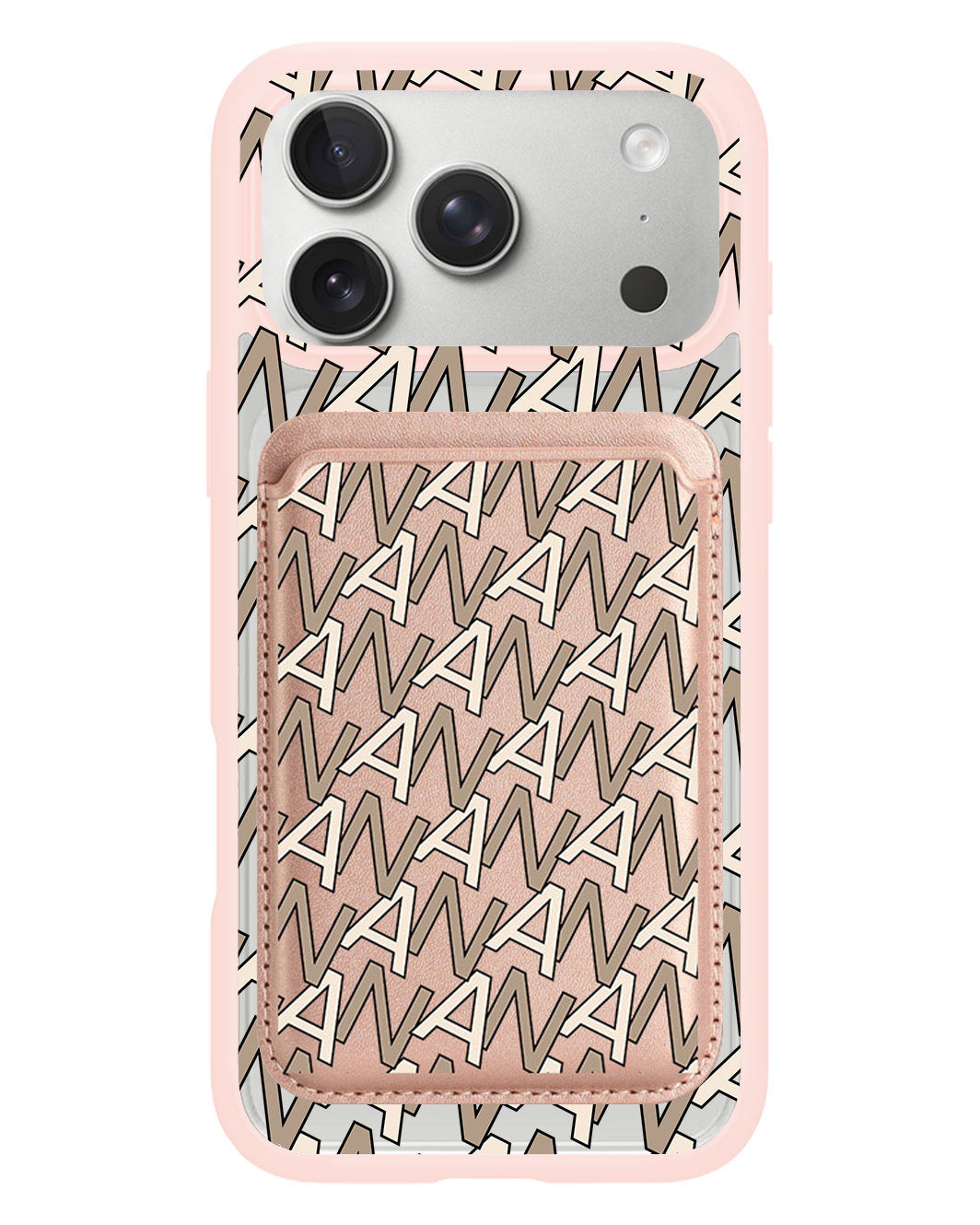 iPhone Magnetic Wallet Case - Initial Monogram 4.0