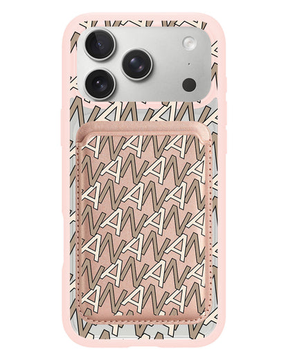 iPhone Magnetic Wallet Case - Initial Monogram 4.0