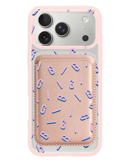 iPhone Magnetic Wallet Case - Monogram 1.0 Cotton Candy