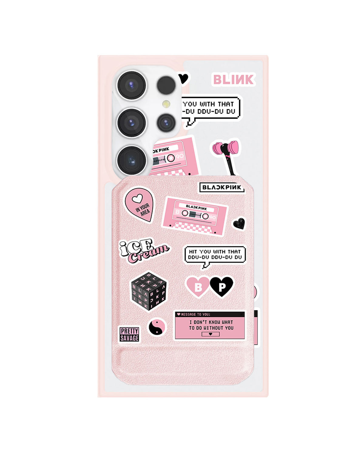 Android Magnetic Multifold Wallet - Blackpink Sticker Pack