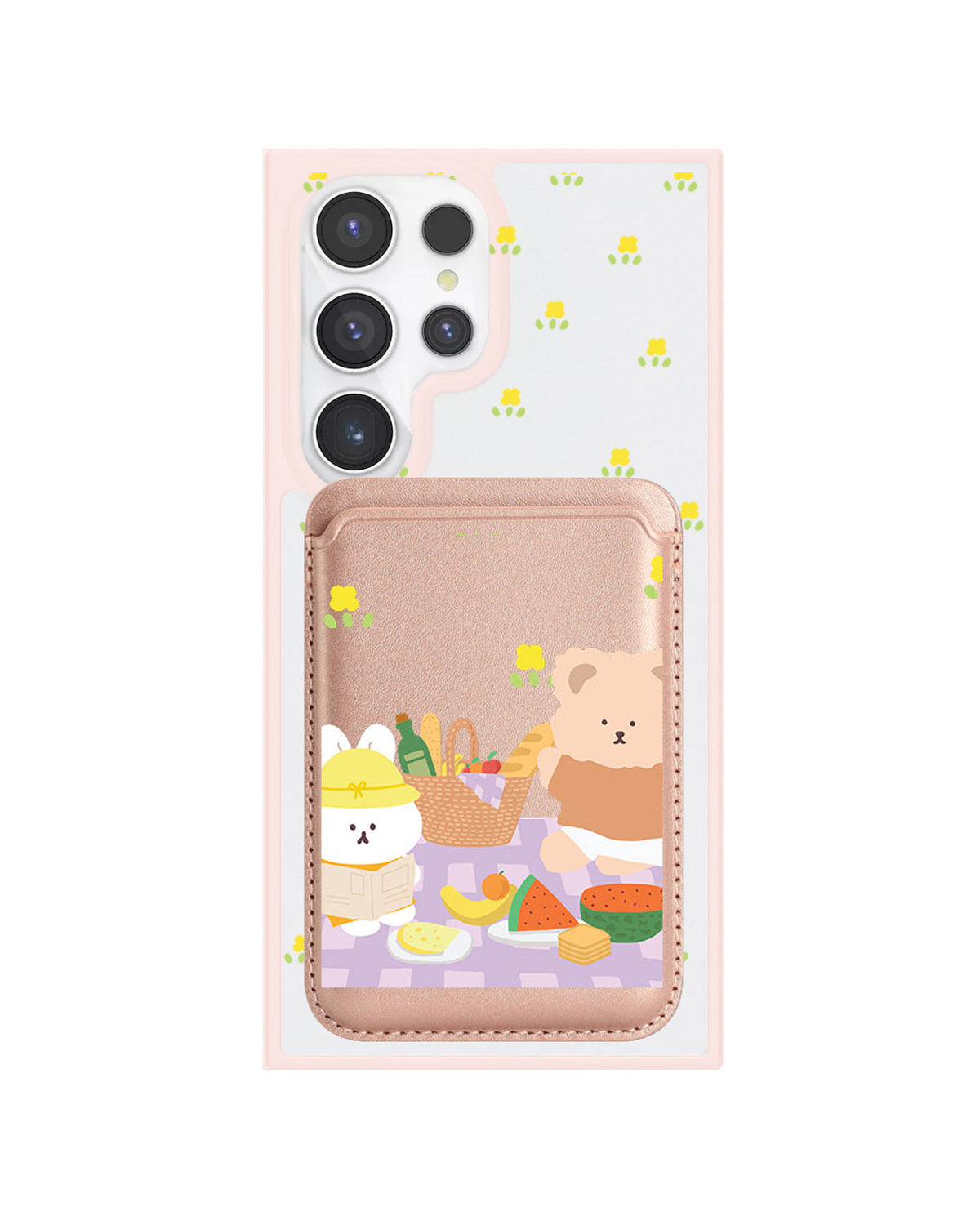 Android Magnetic Wallet Case - Picnic Lilac
