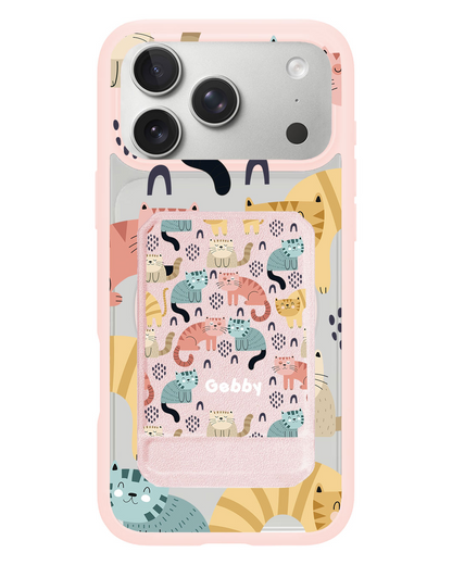 iPhone Magnetic Multifold Wallet - Rainbow Meow 1.0