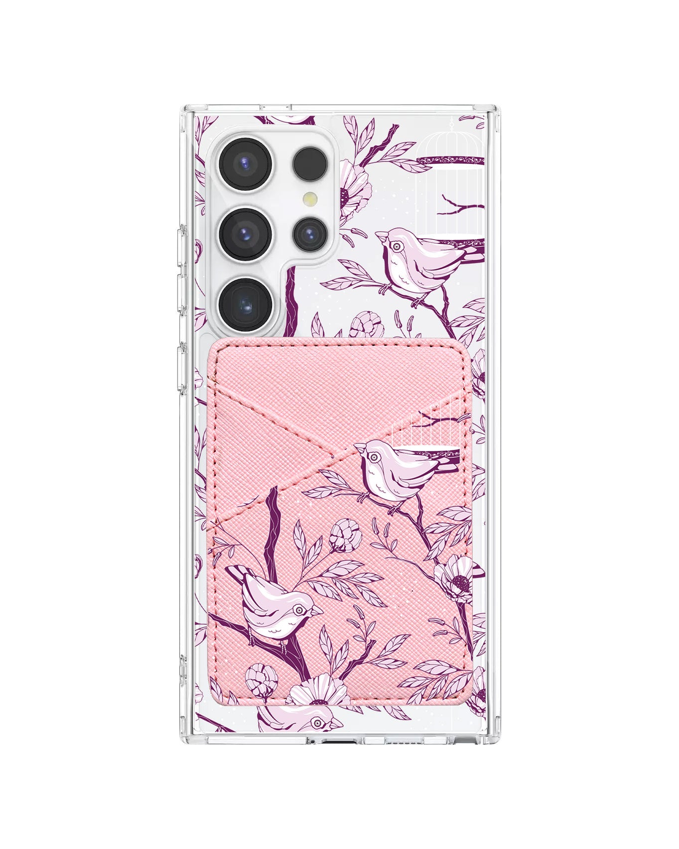 Android Phone Wallet Case - Lovebird Monochrome 5.0