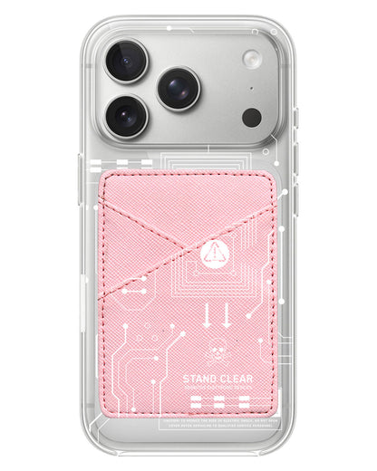 iPhone Phone Wallet Case - Circuit White