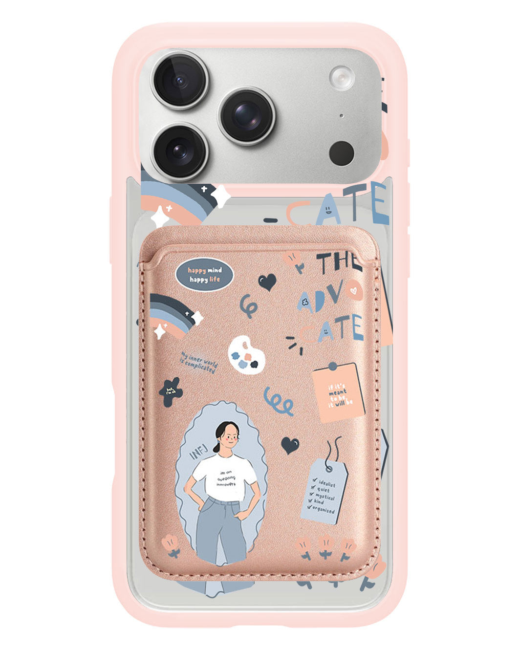 iPhone Magnetic Wallet Case - INFJ