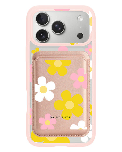 iPhone Magnetic Wallet Case - Daisy Fresh