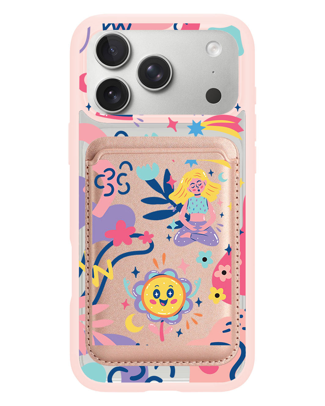 iPhone Magnetic Wallet Case - Heather