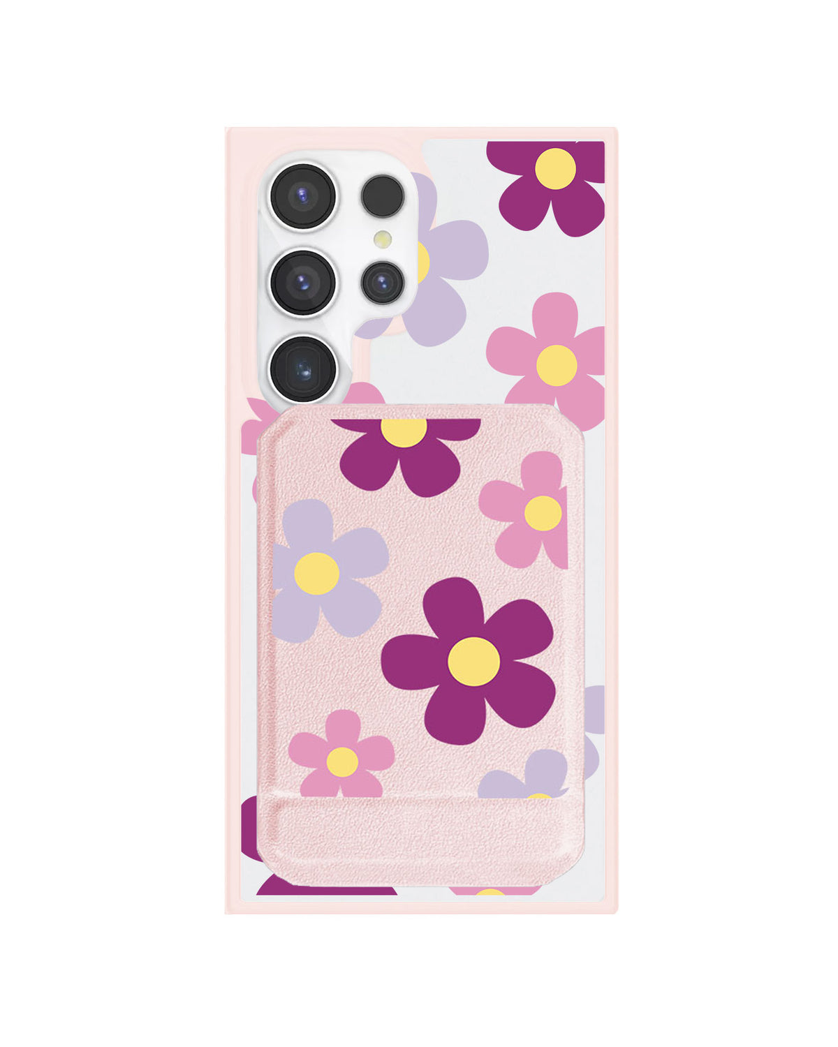 Android Magnetic Multifold Wallet - Daisy Paradise