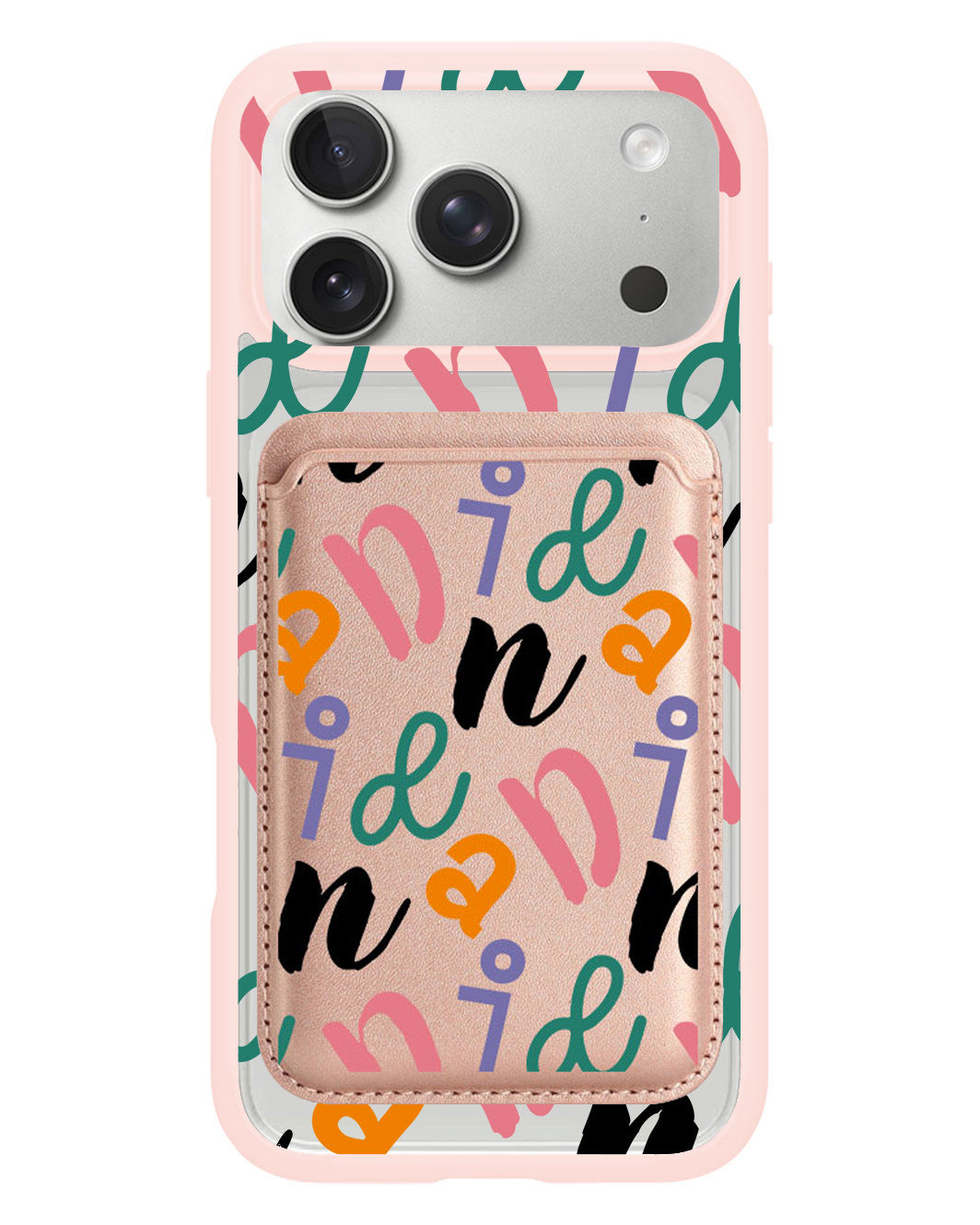 iPhone Magnetic Wallet Case - Playful Monogram 3.0