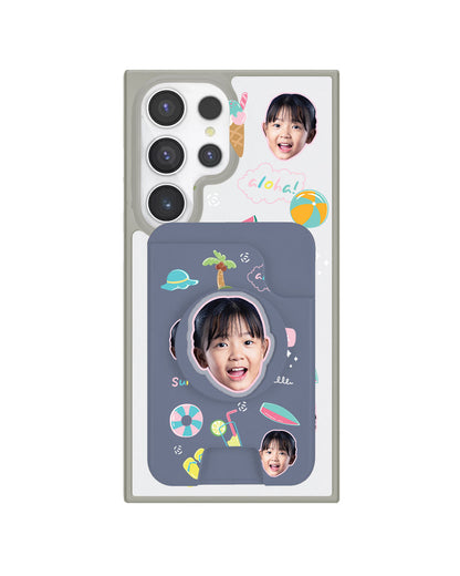 Android Magpop Wallet - Face Grid Summer