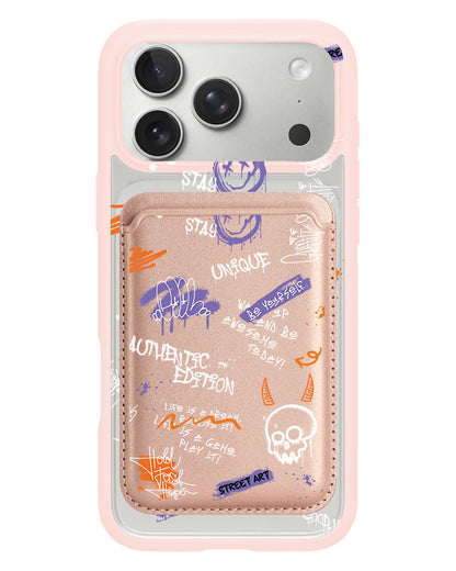 iPhone Magnetic Wallet Case - Graffiti