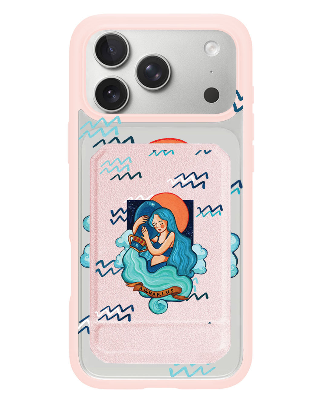 iPhone Magnetic Multifold Wallet - Aquarius