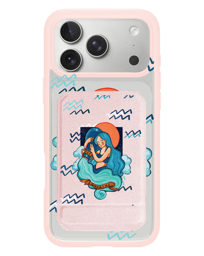 iPhone Magnetic Multifold Wallet - Aquarius