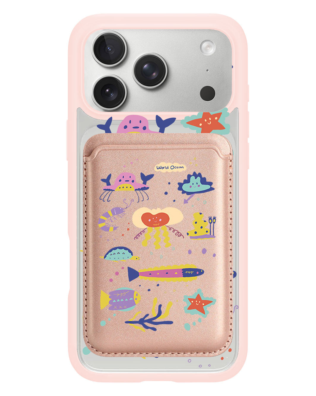 iPhone Magnetic Wallet Case - Ocean World