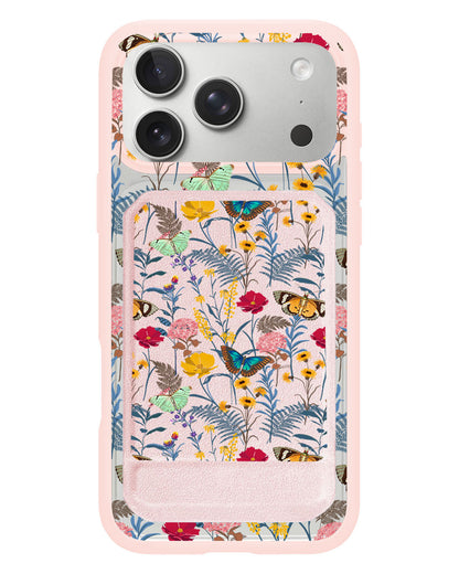 iPhone Magnetic Multifold Wallet - Flora Magnolia