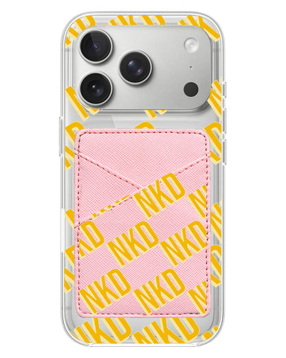 iPhone Phone Wallet Case - Diagonal Initial Monogram 1.0