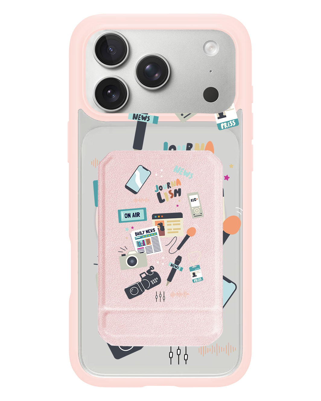 iPhone Magnetic Multifold Wallet - Journalism