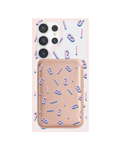 Android Magnetic Wallet Case - Monogram 1.0 Cotton Candy