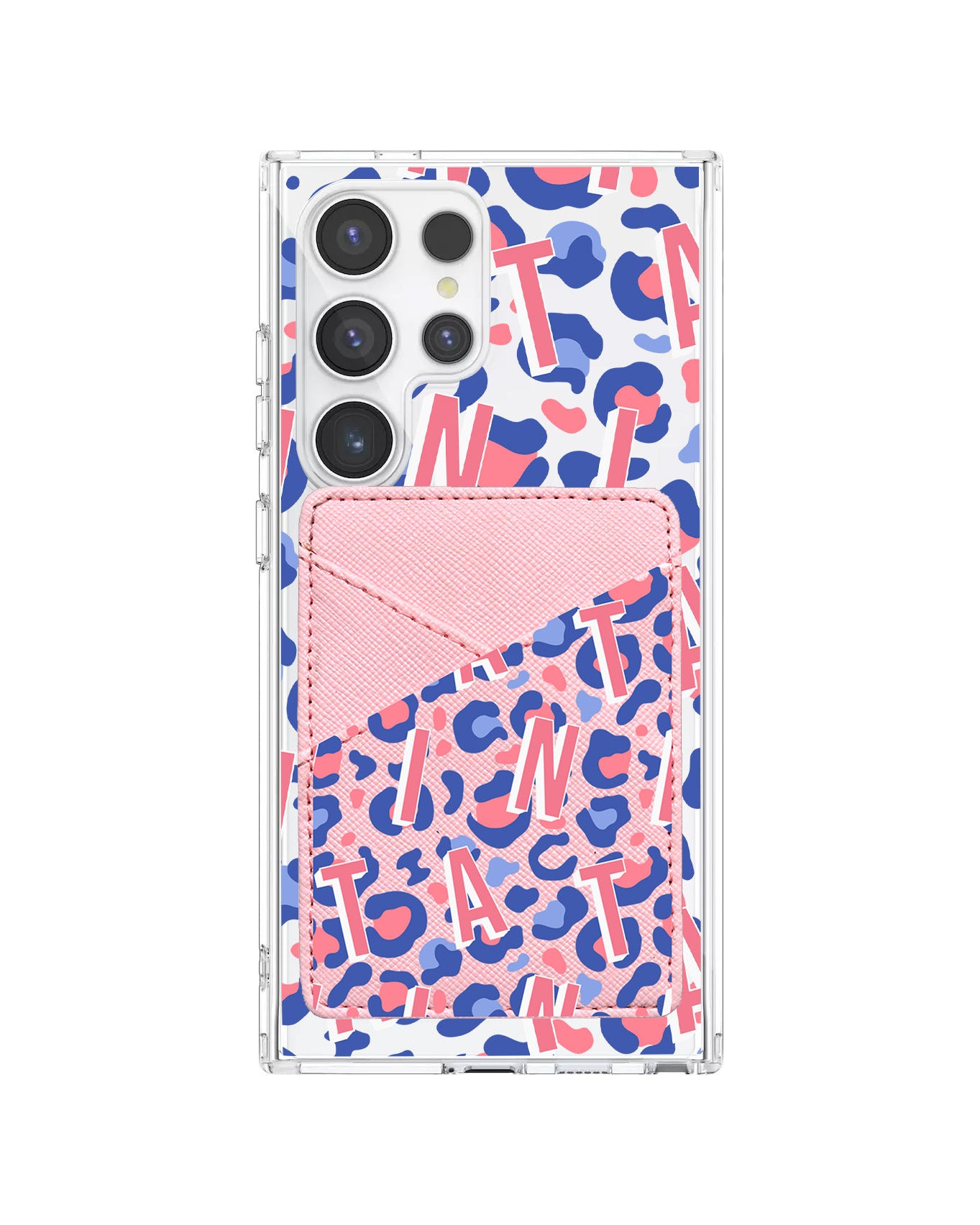 Android Phone Wallet Case - Leopard Monogram 1.0