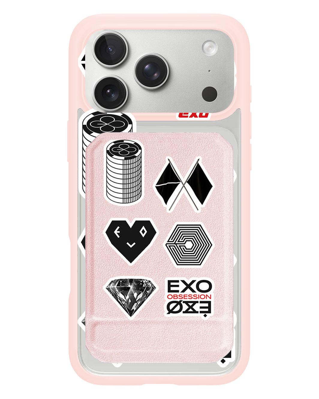 iPhone Magnetic Multifold Wallet - EXO Sticker Pack