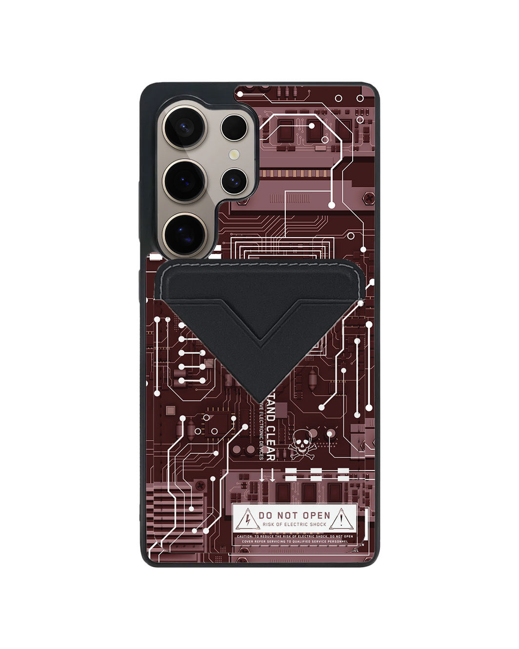 Android Avant Wallet Case - Circuit Red