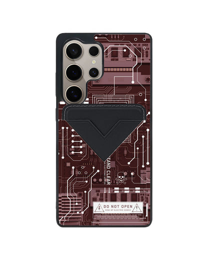 Android Avant Wallet Case - Circuit Red