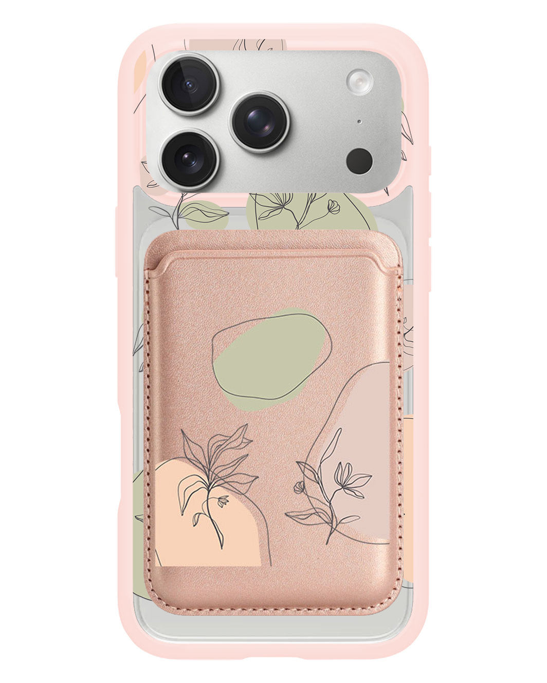 iPhone Magnetic Wallet Case - Sketchy Flower