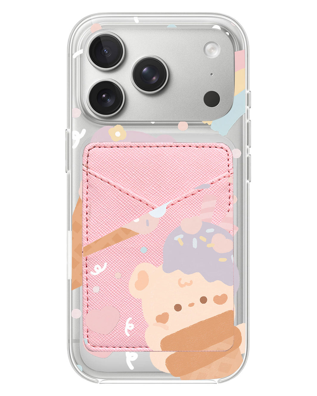 iPhone Phone Wallet Case - Ice Cream For Teddy