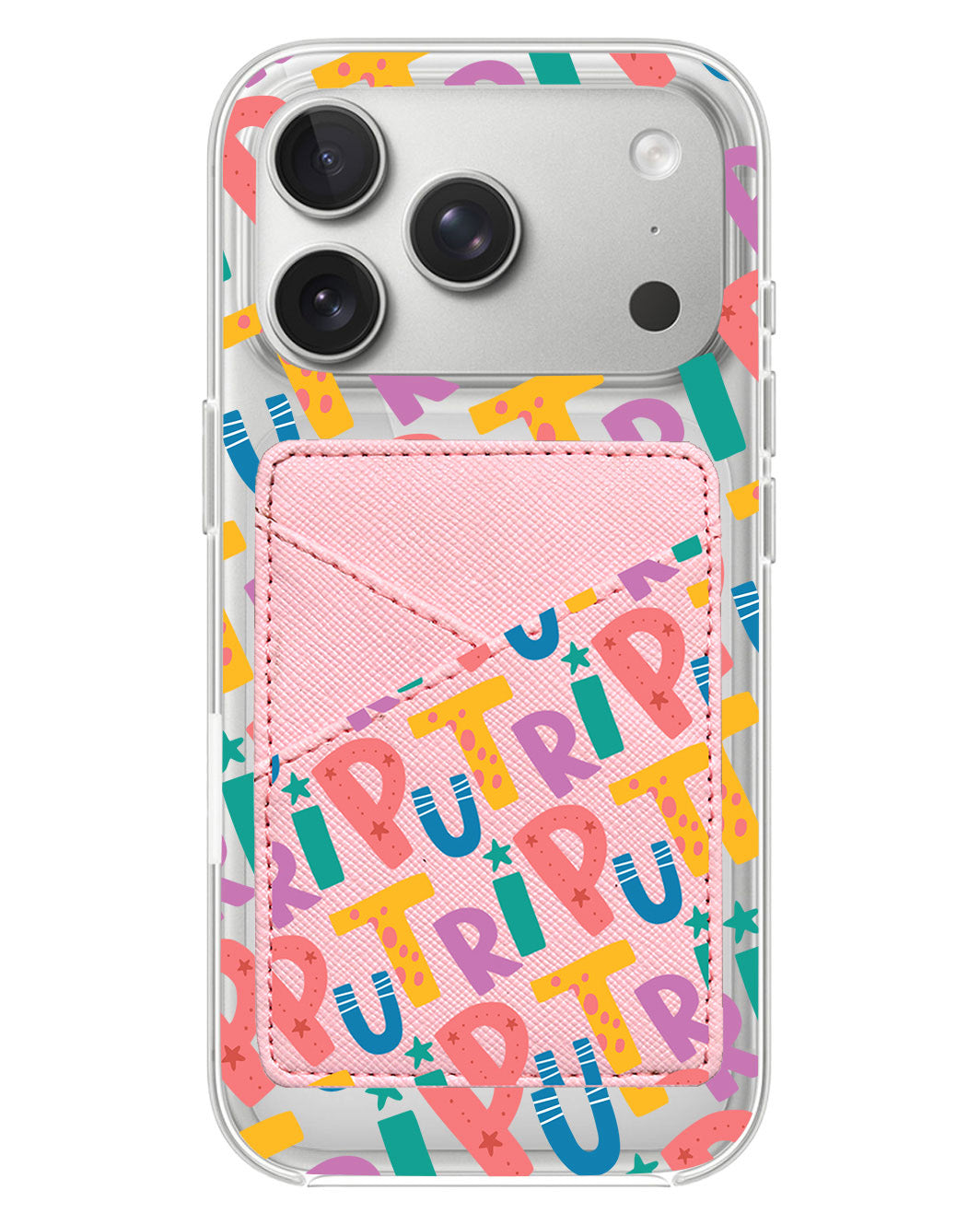 iPhone Phone Wallet Case - Playful Monogram 4.0