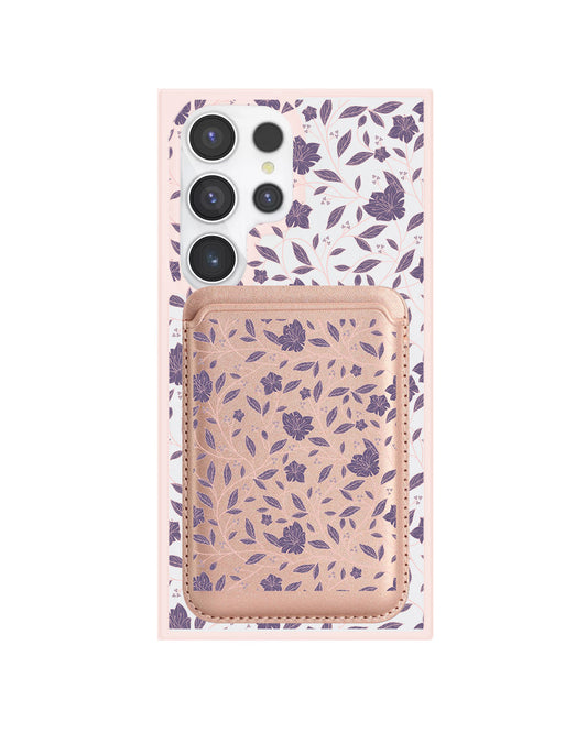 Android Magnetic Wallet Case - Sketchy Flower 4.0