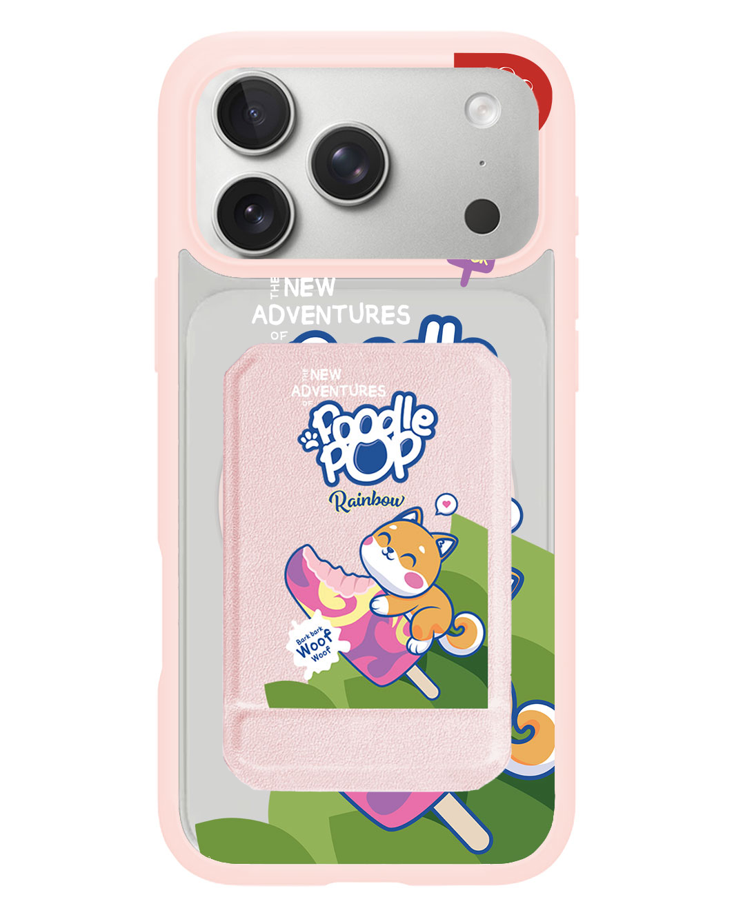 iPhone Magnetic Multifold Wallet - Poodle Pop
