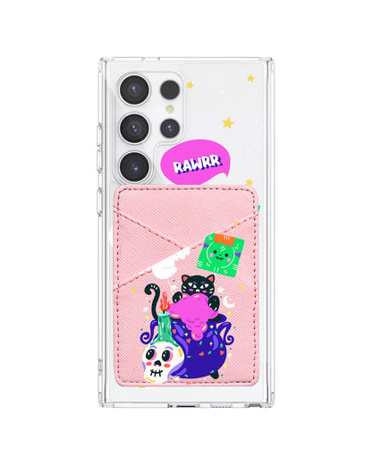 Android Phone Wallet Case - Cat Monster