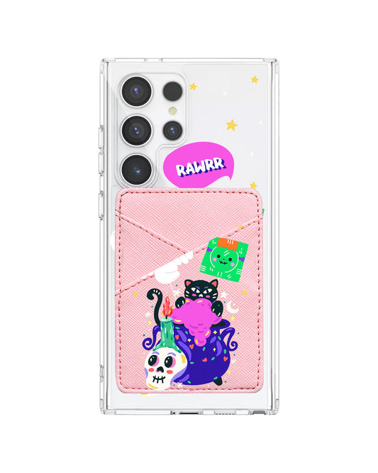 Android Phone Wallet Case - Cat Monster